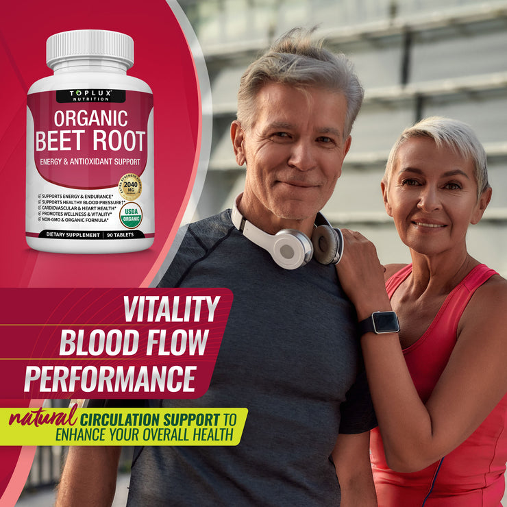 Organethic Roots Support Organic Beet Root | Heart, Energy & Circulation Support | Toplux ...