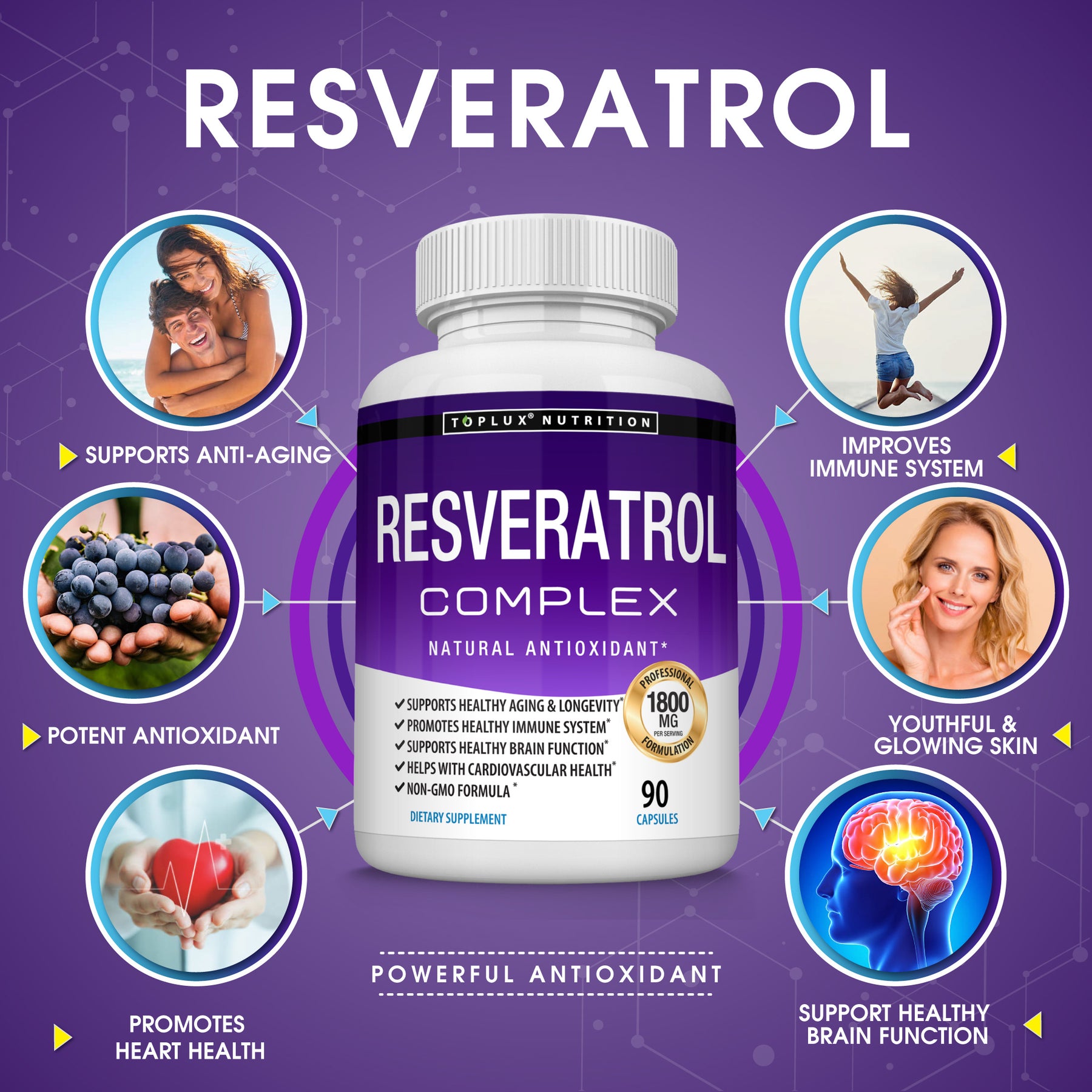 Resveratrol | Heart, Anti-Aging & Antioxidant Support | Toplux – Toplux ...